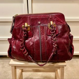 Chloe Heloise in Plum with Gold Hardware